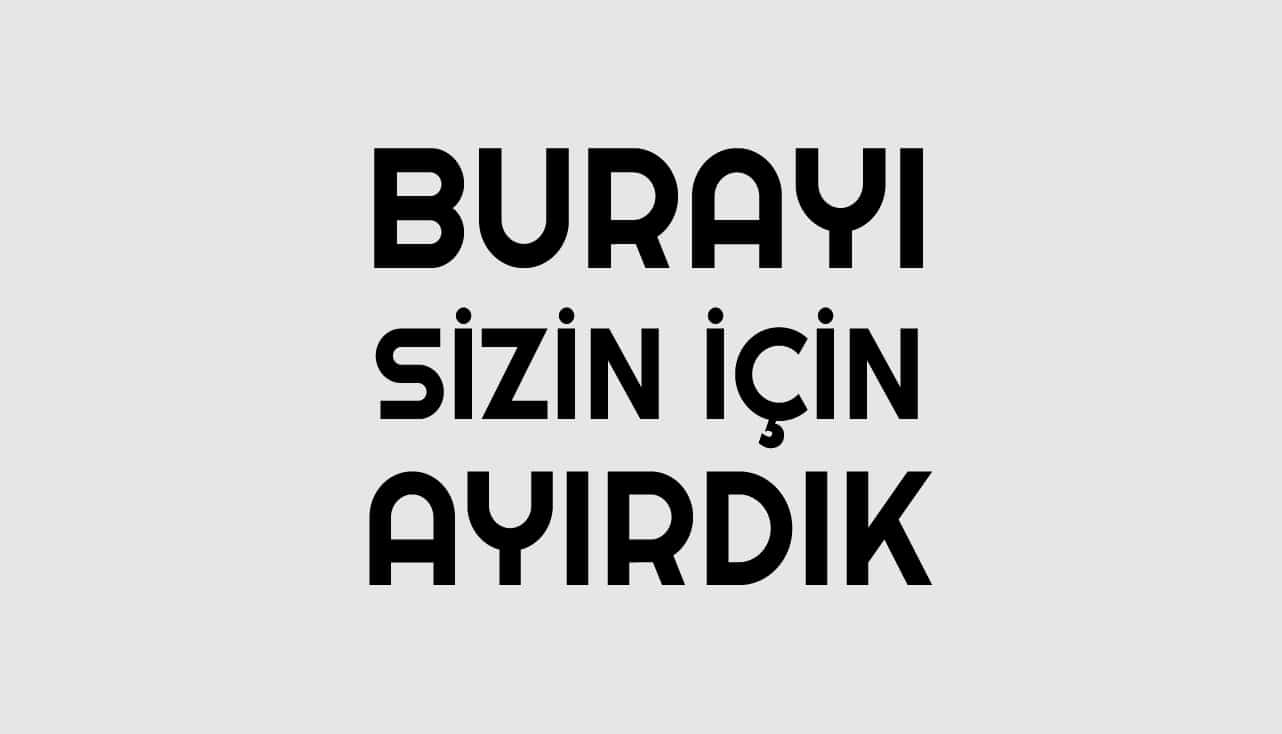 Sizin İçin Ayırdık